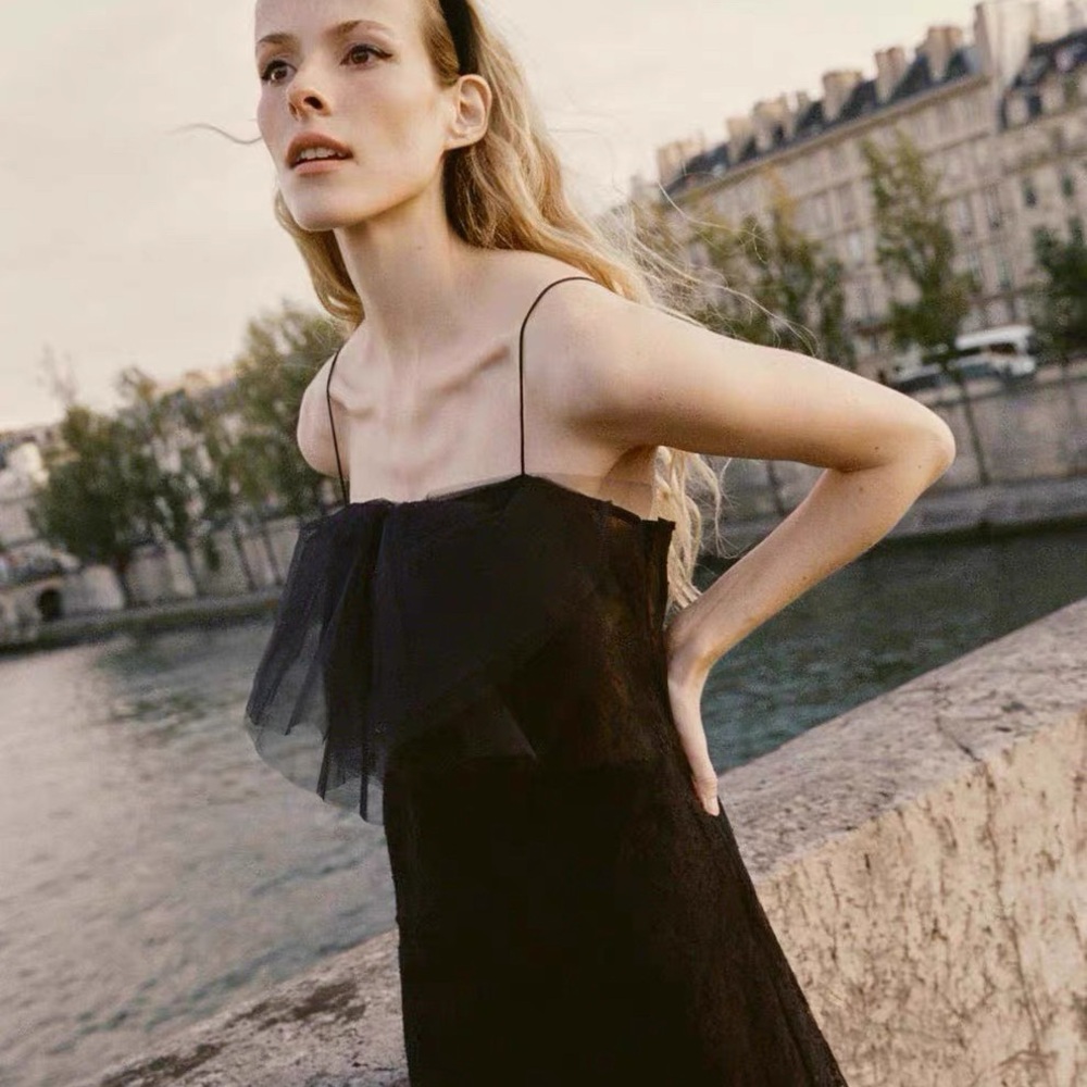 NWOT DÔEN Aurina Dress in Black Lace - Picture 2 of 5